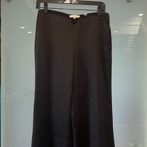 Vince Satin Black Wide Leg Pants